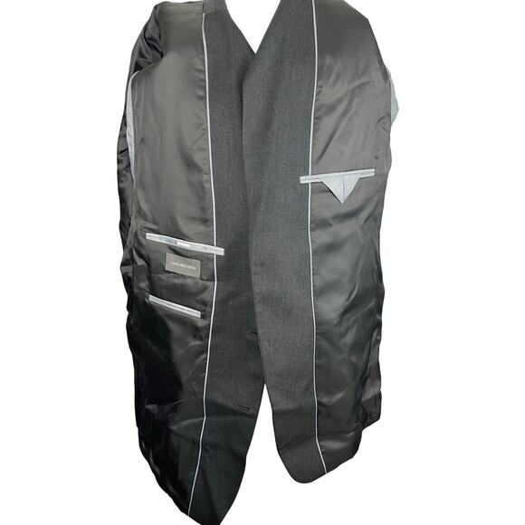 Van Heusen Mens Size 44 Long Gray Suit Jacket NWT - Picture 3 of 5